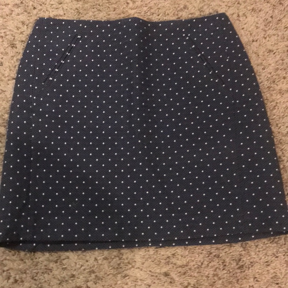 LOFT Dotted Skirt - Size 8
